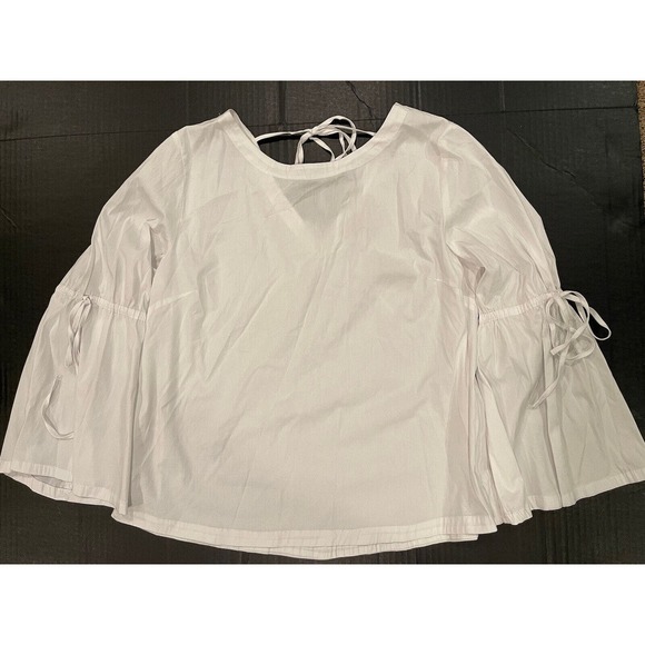Ann Taylor Loft Tops - Loft NEW Women’s Sz LP White boho Hippie Belle Flared Sleeves NWT